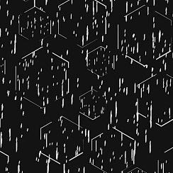 LOKKER POINT TPU REFLECTIVE DESIGN HEXAGONS BLACK