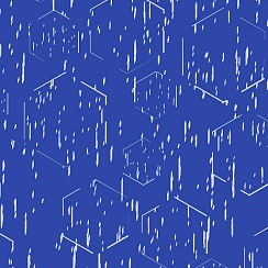 LOKKER POINT TPU REFLECTIVE DESIGN HEXAGONS ULTRAMARINE