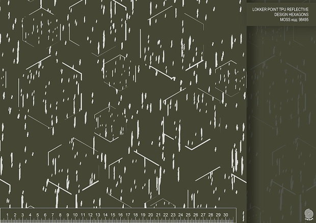 LOKKER POINT TPU REFLECTIVE DESIGN HEXAGONS MOSS