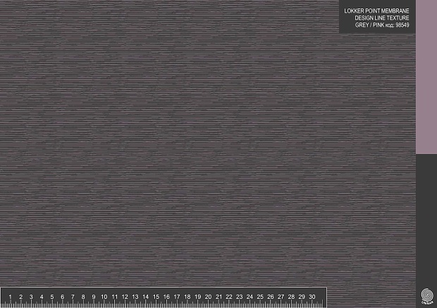 LOKKER POINT Membrane Design #LINE TEXTURE GREY/ PINK