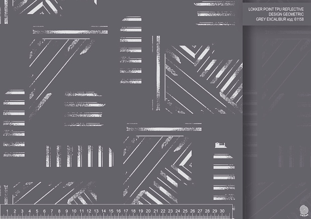 LOKKER POINT TPU REFLECTIVE DESIGN GEOMETRIC GREY EXCALIBUR