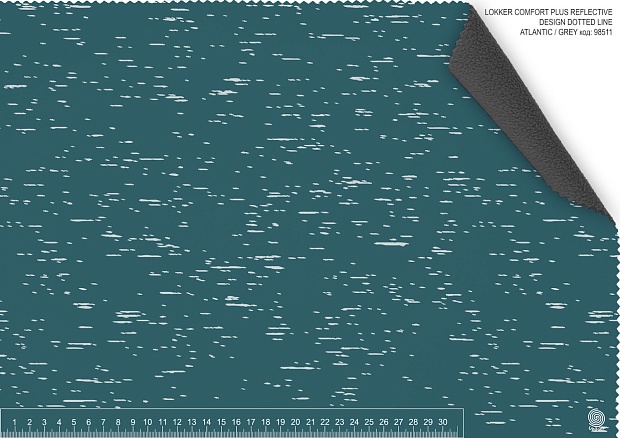 LOKKER COMFORT PLUS REFLECTIVE DESIGN DOTTED LINE ATLANTIC/ GREY