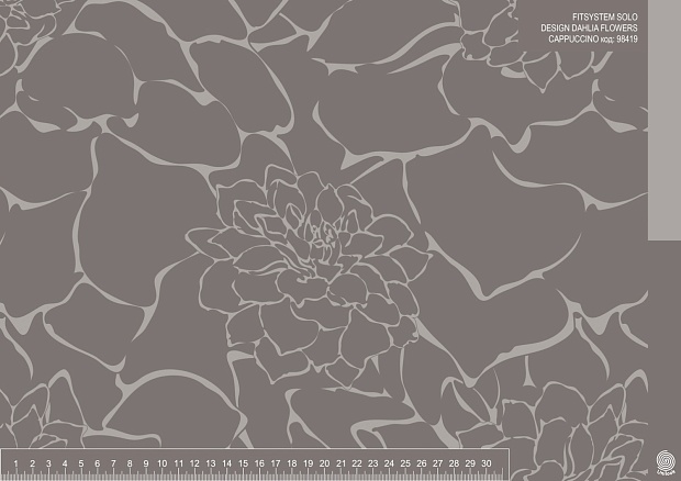 FITSYSTEM SOLO DESIGN DAHLIA FLOWERS CAPPUCCINO