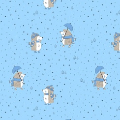 LOKKER POINT Membrane Design #HEDGEHOG BLUE