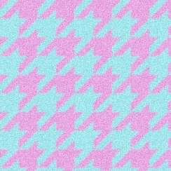 FLEECE 240g/m2 DESIGN PIED-DE-POULE AQUA/LILACK