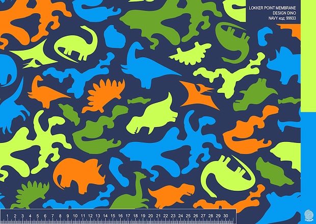 LOKKER POINT MEMBRANE DESIGN DINO NAVY