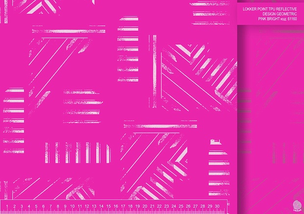 LOKKER POINT TPU REFLECTIVE DESIGN GEOMETRIC PINK BRIGHT