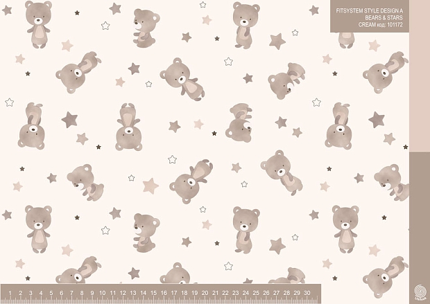FITSYSTEM STYLE DESIGN A BEARS & STARS CREAM