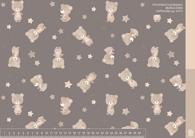 FITSYSTEM STYLE DESIGN A BEARS & STARS CAPPUCCINO