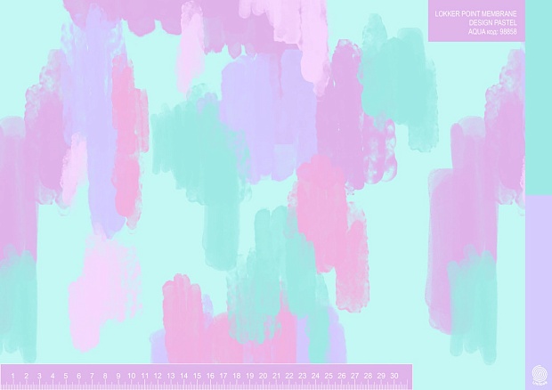 LOKKER POINT Membrane Design #PASTEL AQUA