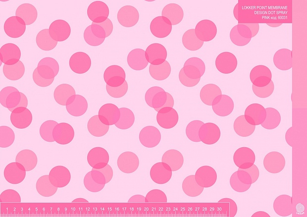 LOKKER POINT MEMBRANE DESIGN DOT SPRAY PINK