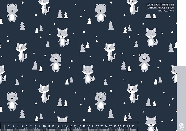 LOKKER POINT Membrane Design #ANIMALS & SNOW NAVY