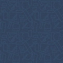 FLEECE 240 EMBO GEOMETRY DARK DENIM