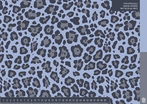 FITSYSTEM SOLO DESIGN LEOPARD NAVY BLUE