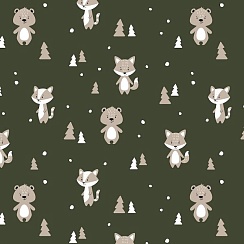LOKKER POINT Membrane Design #ANIMALS & SNOW KHAKI