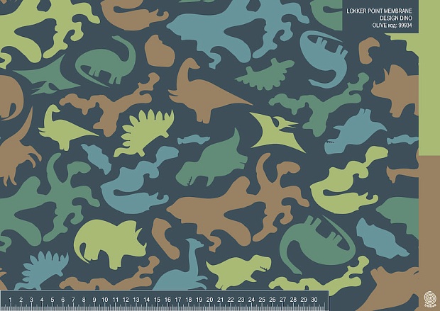 LOKKER POINT MEMBRANE DESIGN DINO OLIVE