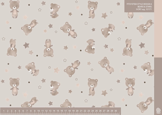 FITSYSTEM STYLE DESIGN A BEARS & STARS IVORY