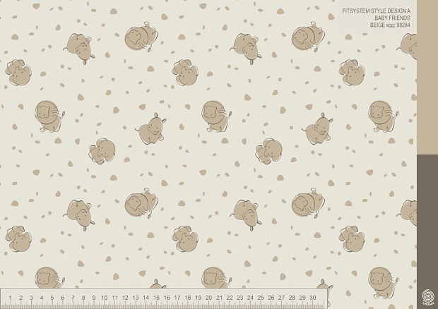FITSYSTEM Style Design A BABY FRIENDS BEIGE