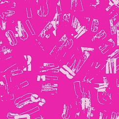 LOKKER POINT TPU REFLECTIVE DESIGN LETTERS PINK BRIGHT