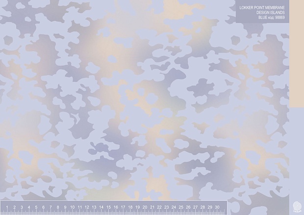 LOKKER POINT Membrane Design #ISLANDS BLUE