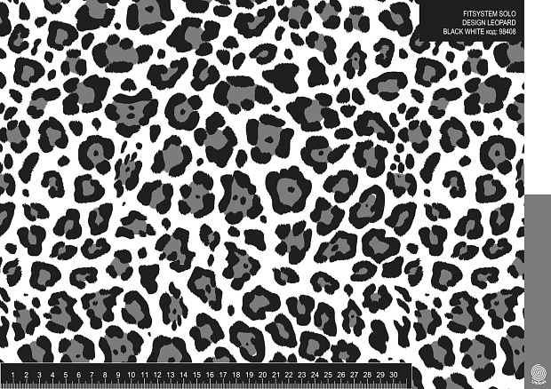 FITSYSTEM SOLO DESIGN LEOPARD BLACK WHITE