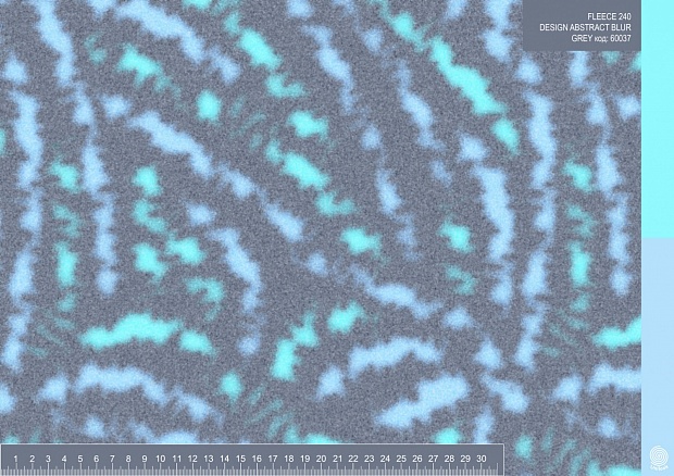 FLEECE 240g/m2 DESIGN ABSTRACT BLUR GREY