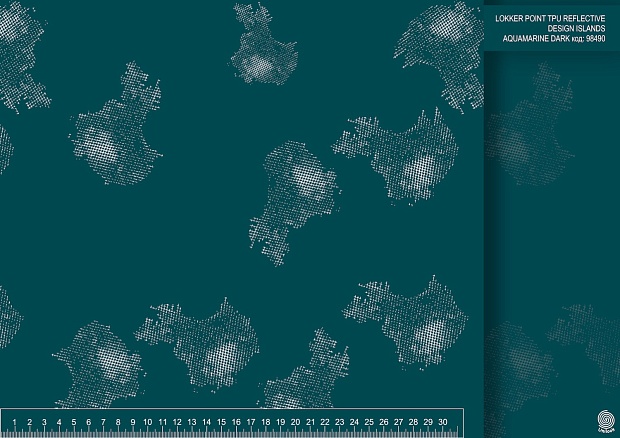 LOKKER POINT TPU REFLECTIVE DESIGN ISLANDS AQUAMARINE DARK